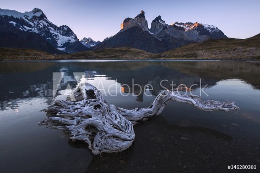 Picture of Pehoe lake Torres del Paine National Park Chile
